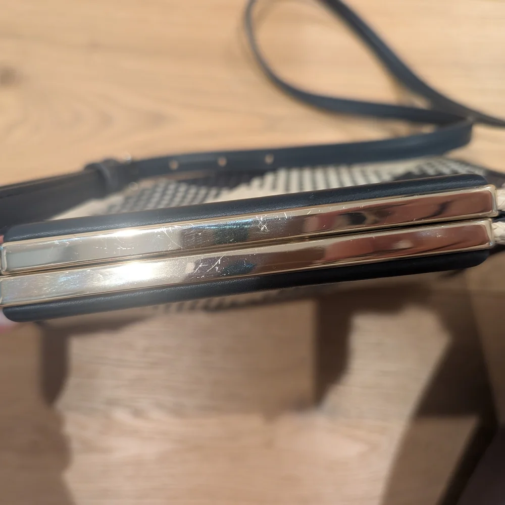 Kate Spade Navy and Cream Plaid Crossbody Bag - Picture 6 of 8